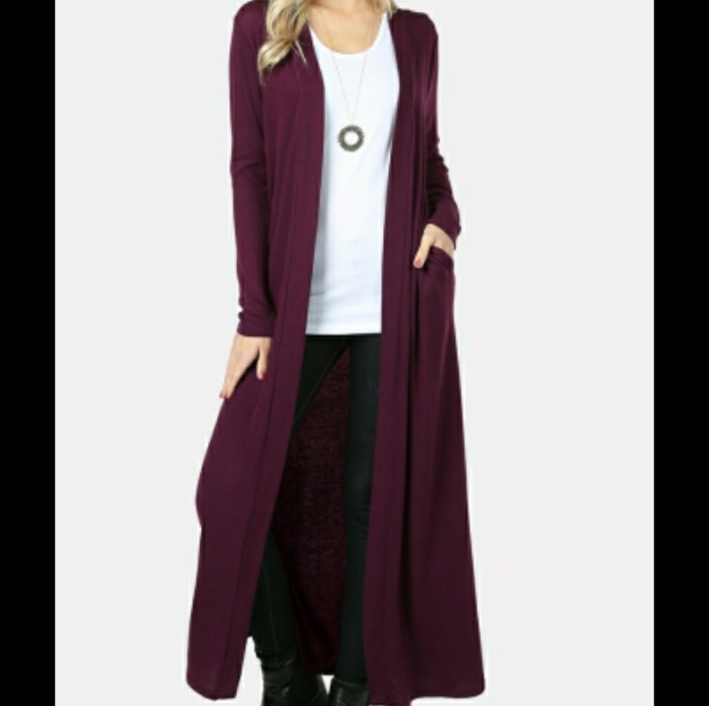 🔥CLOSETCLEAROUT💥ZENANA💥OPEN MAXI CARDIGAN 💥